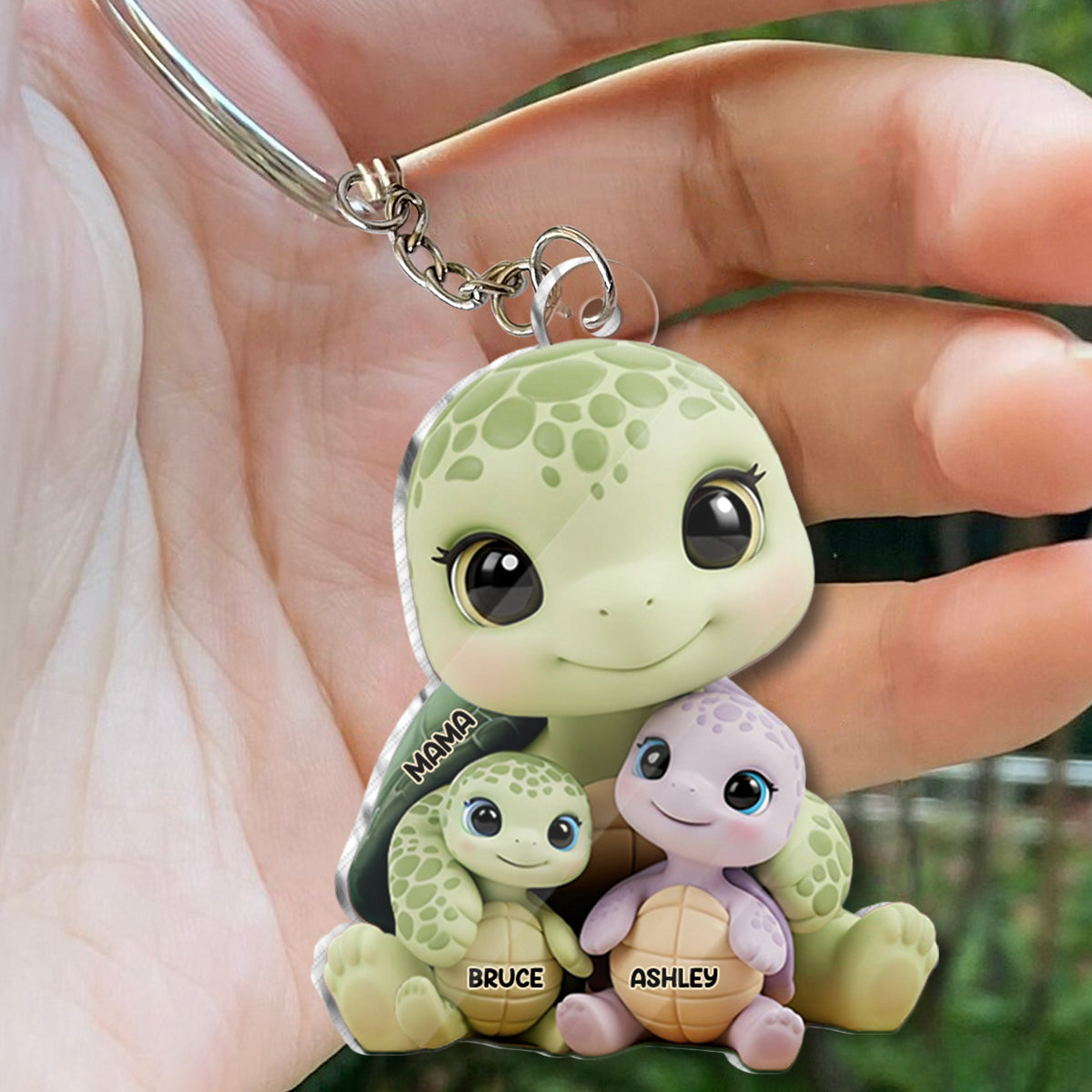 Wir lieben dich – Personalisierter Schlüsselanhänger für Mutter