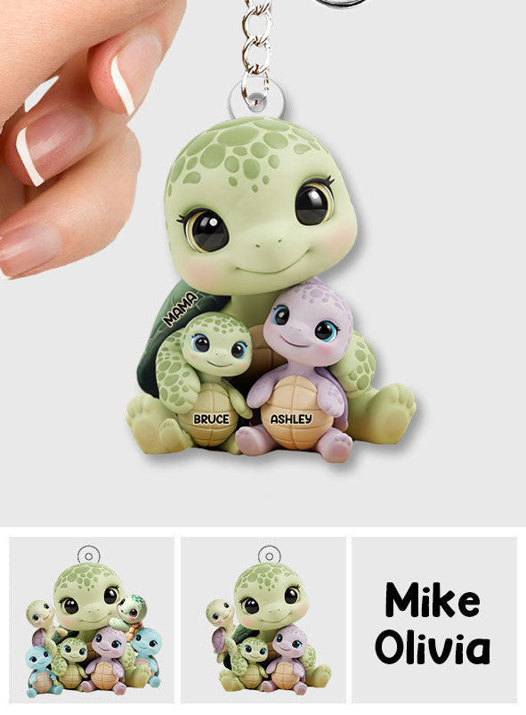 Wir lieben dich – Personalisierter Schlüsselanhänger für Mutter