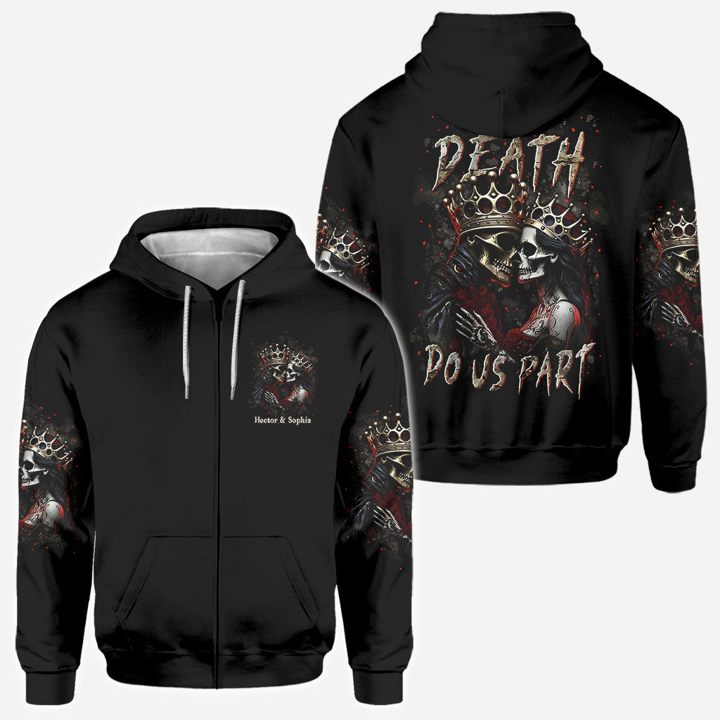 Bis dass der Tod uns scheidet – Personalisiertes Pärchen-Shirt