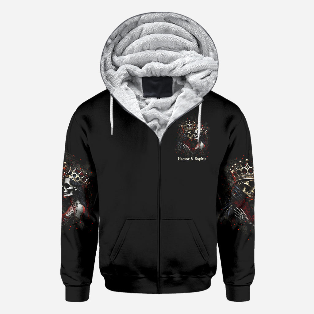 Bis dass der Tod uns scheidet – Personalisiertes Pärchen-Shirt