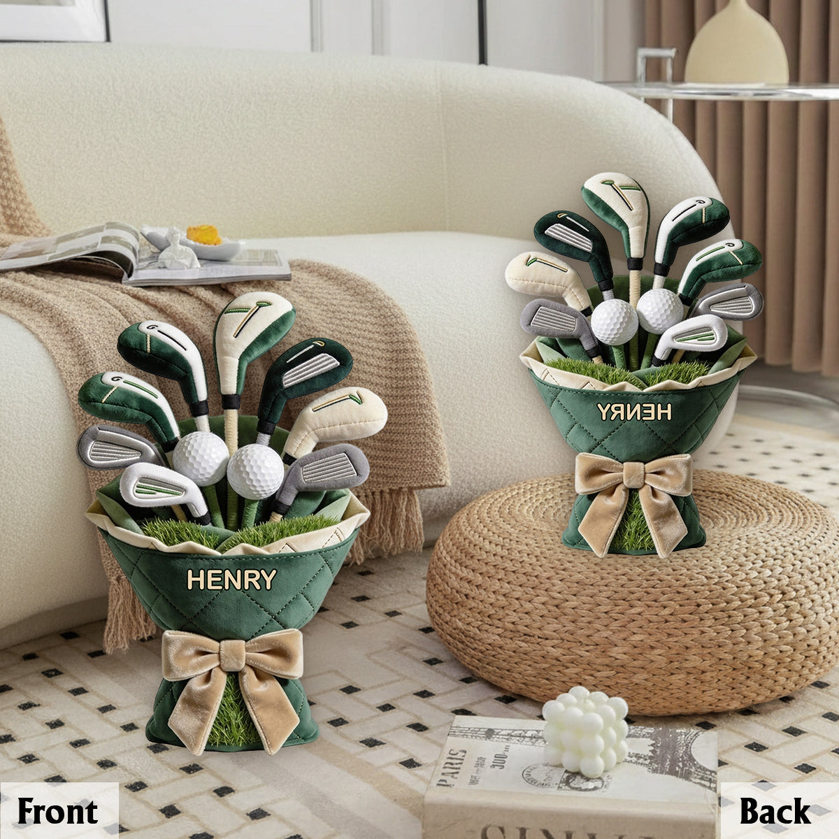 Love Golf - Personalized Golf Premium Faux Fur Pillow