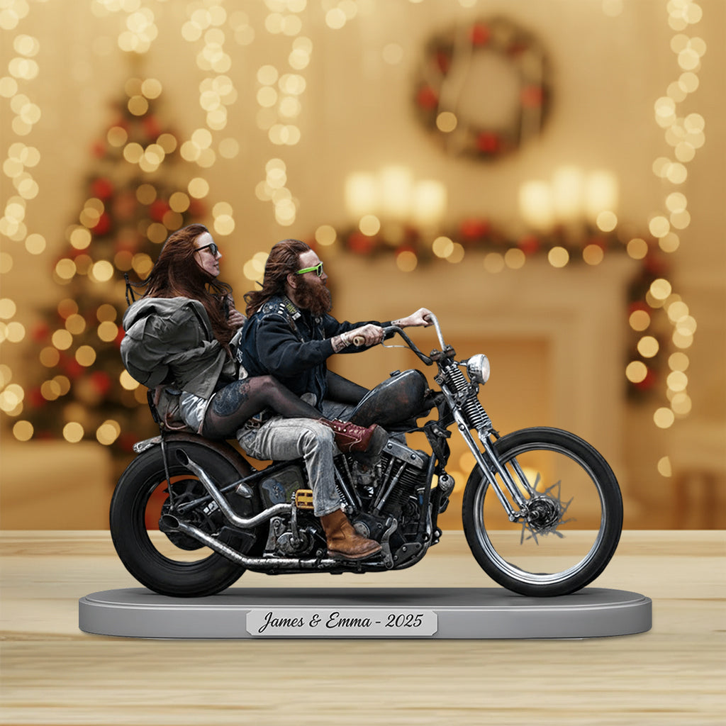 Riding Partners For Life - Personalized Biker Custom Shaped Acrylic Plaque