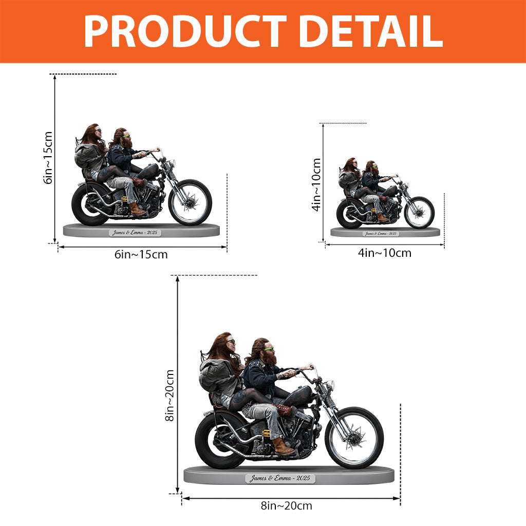 Riding Partners For Life - Personalized Biker Custom Shaped Acrylic Plaque