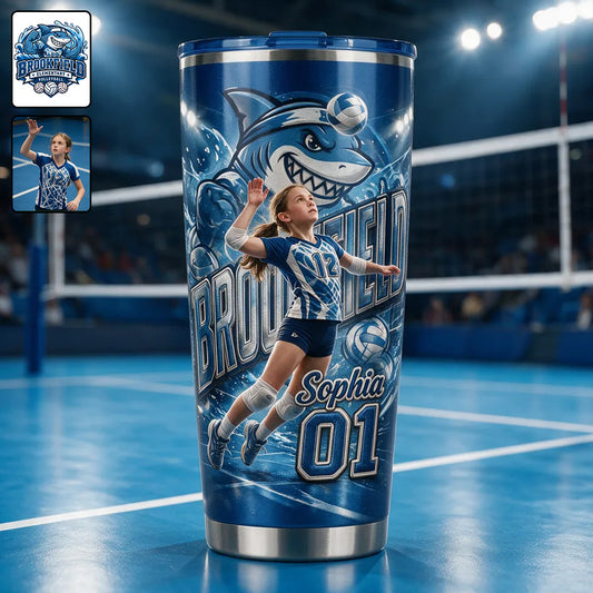 Personalisierter Volleyball-Becher - Sport nach Wahl aus jedem Foto