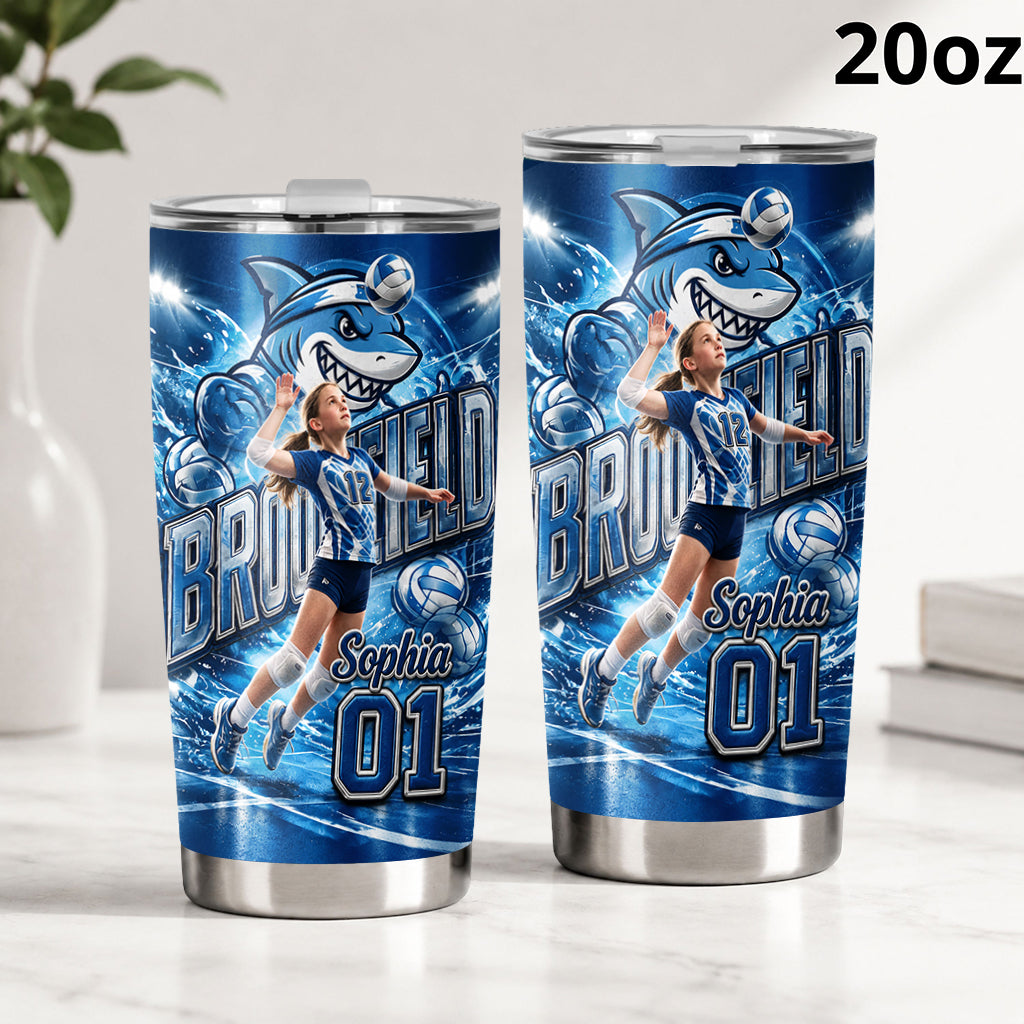 Personalisierter Volleyball-Becher - Sport nach Wahl aus jedem Foto