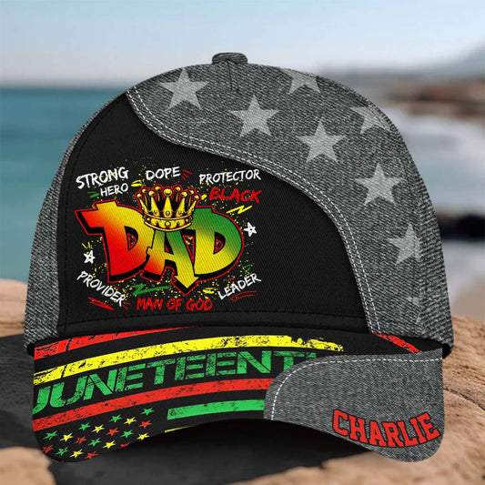 Juneteenth Dad – Personalisierte Juneteenth Classic Cap