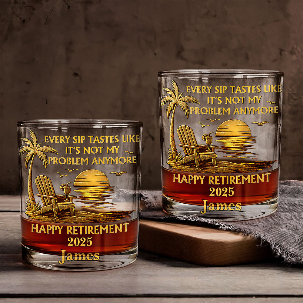 Jeder Schluck schmeckt, als wäre es nicht mehr mein Problem – personalisiertes Whiskyglas aus dem Ruhestand
