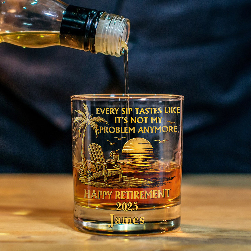 Jeder Schluck schmeckt, als wäre es nicht mehr mein Problem – personalisiertes Whiskyglas aus dem Ruhestand