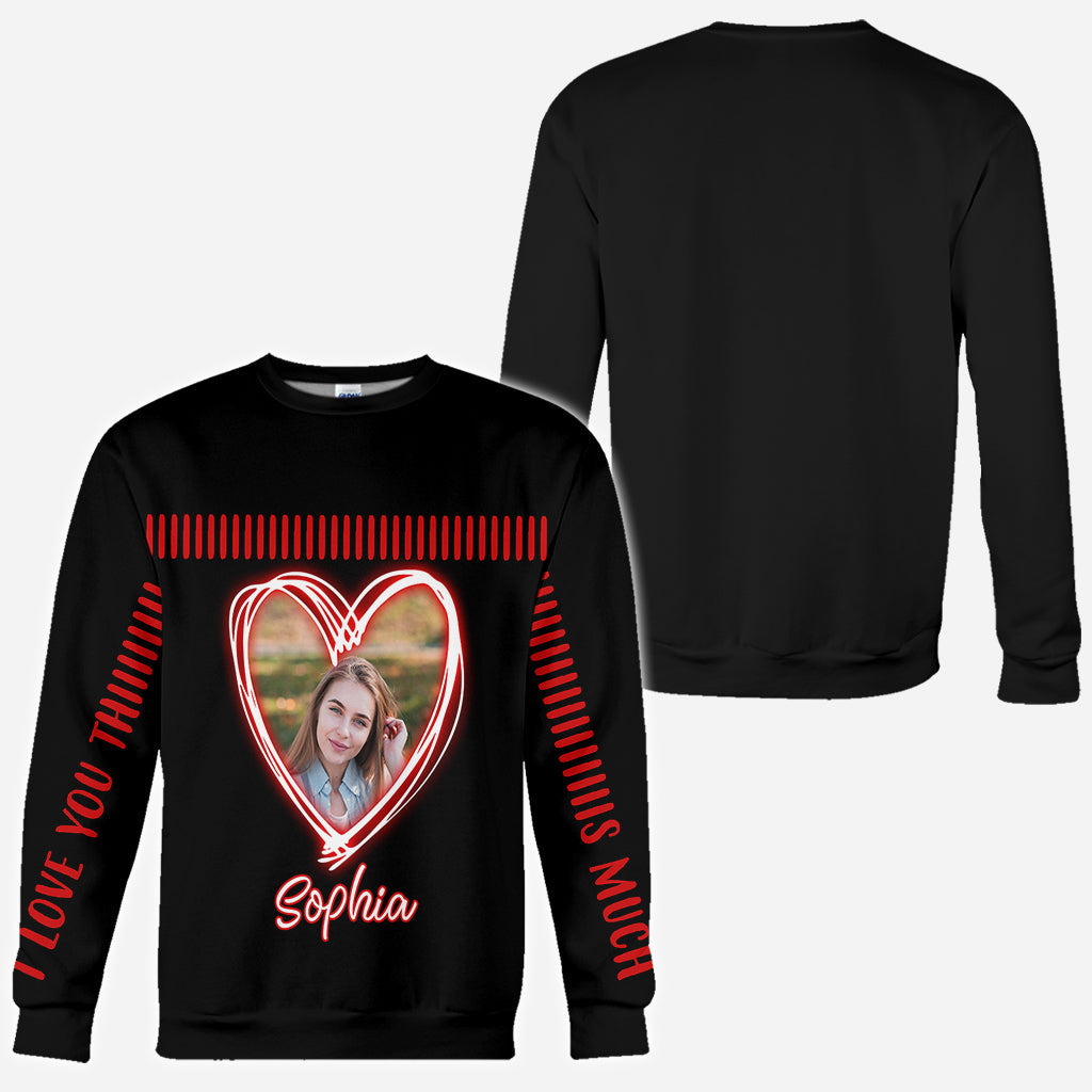 Ich liebe dich so sehr - Personalisiertes T-Shirt für Paare