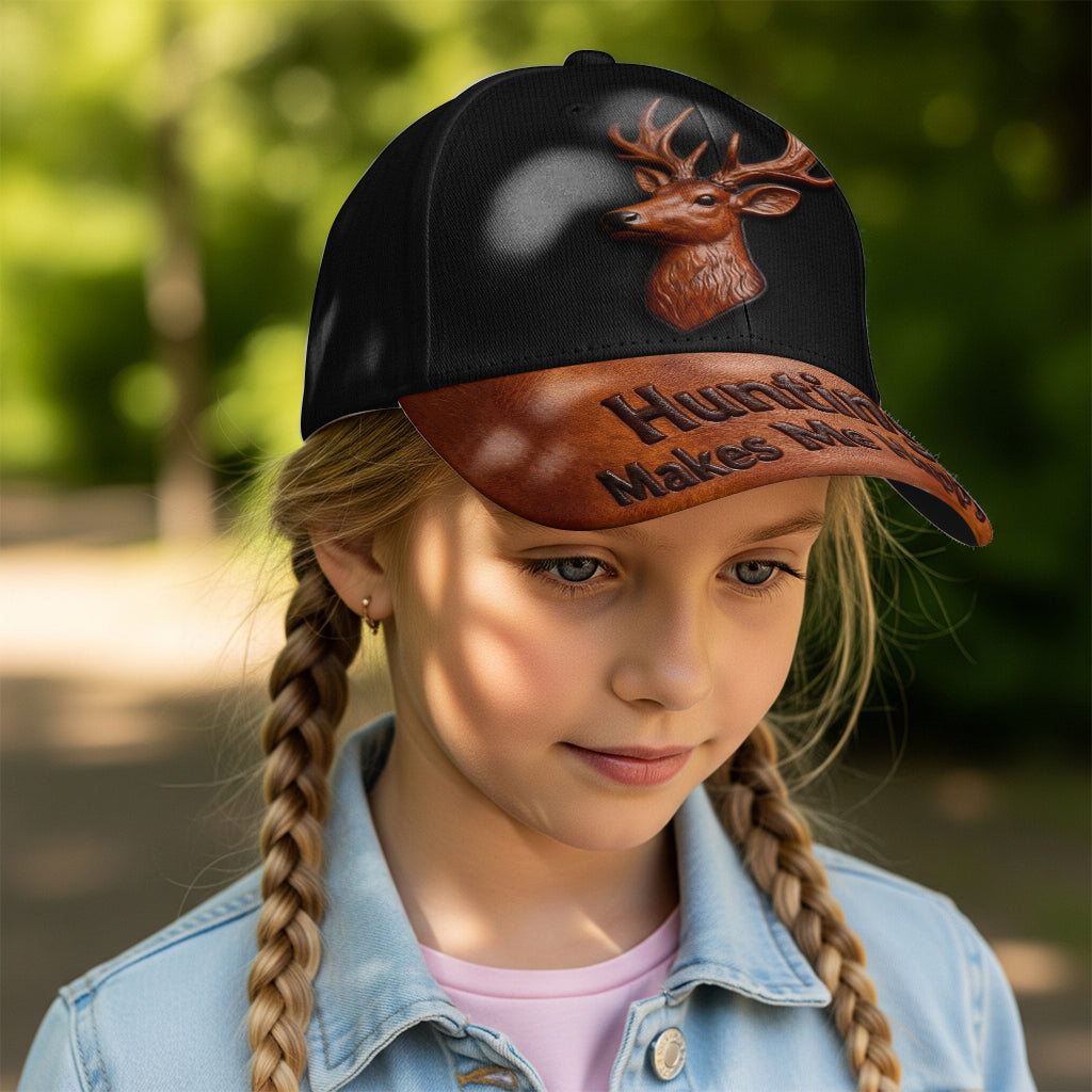 Die Jagd macht mich glücklich – personalisierte Jagd-Klassiker-Kappe