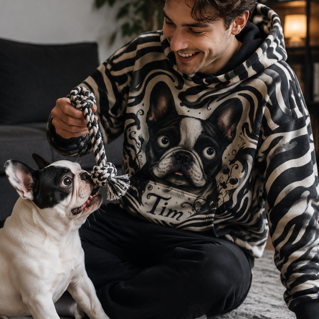 Gothic Style T-Shirt/Hoodie für Tierliebhaber - Personalisiertes Hundeshirt