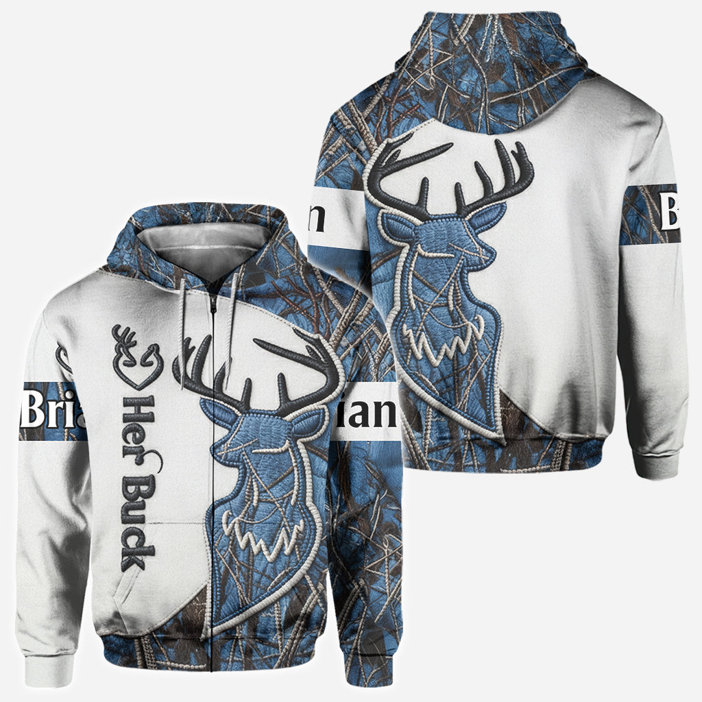 Partner-Shirts, Jagd-Partner-Shirts – personalisiertes Jagd-Shirt mit Allover-Print