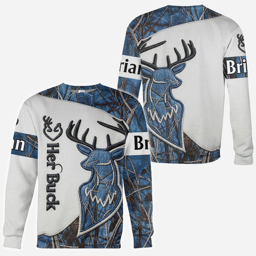 Partner-Shirts, Jagd-Partner-Shirts – personalisiertes Jagd-Shirt mit Allover-Print