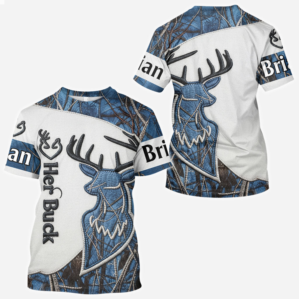 Partner-Shirts, Jagd-Partner-Shirts – personalisiertes Jagd-Shirt mit Allover-Print