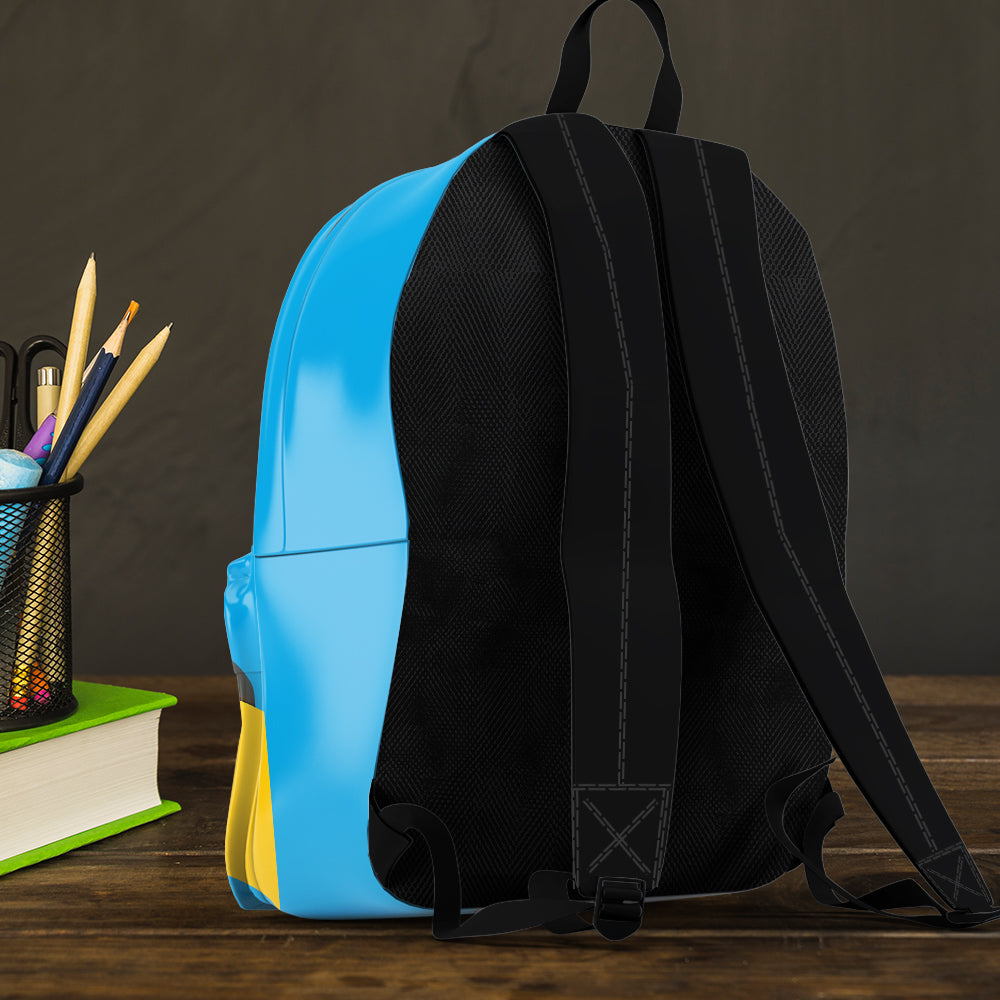 Niedliches Kindergeschenk mit Baggermotiv – personalisierter Kinderrucksack