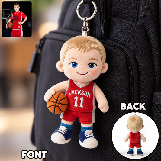 Any Sport - Basketball, Volleyball, Fußball,... - Personalisierter Volleyball Plüsch Schlüsselanhänger