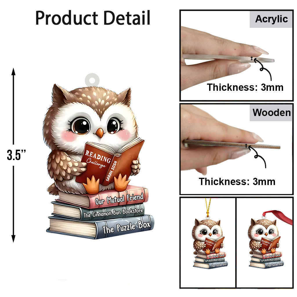 Leseherausforderung – Personalisierter Buchanhänger