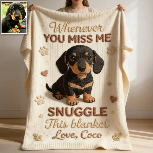 Keepsake Gift for Dog Owners - Personalized Dog Blanket