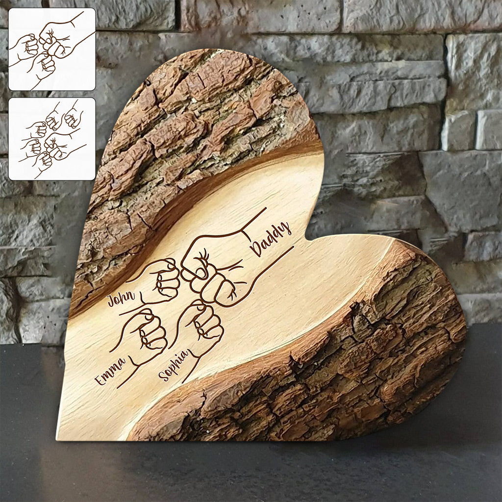 Best Dad Ever - Personalized Father Custom Shaped Acrylic Plaque