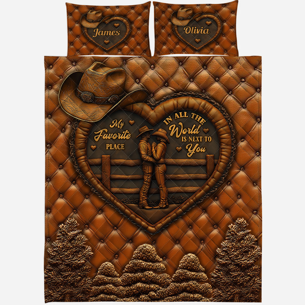Next To You – Personalisiertes Country Girl Quilt-Set