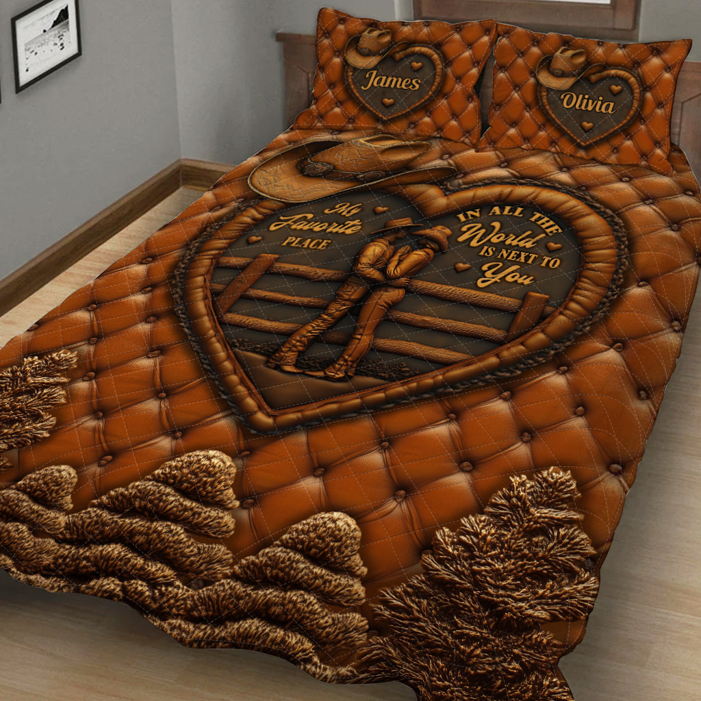 Next To You – Personalisiertes Country Girl Quilt-Set