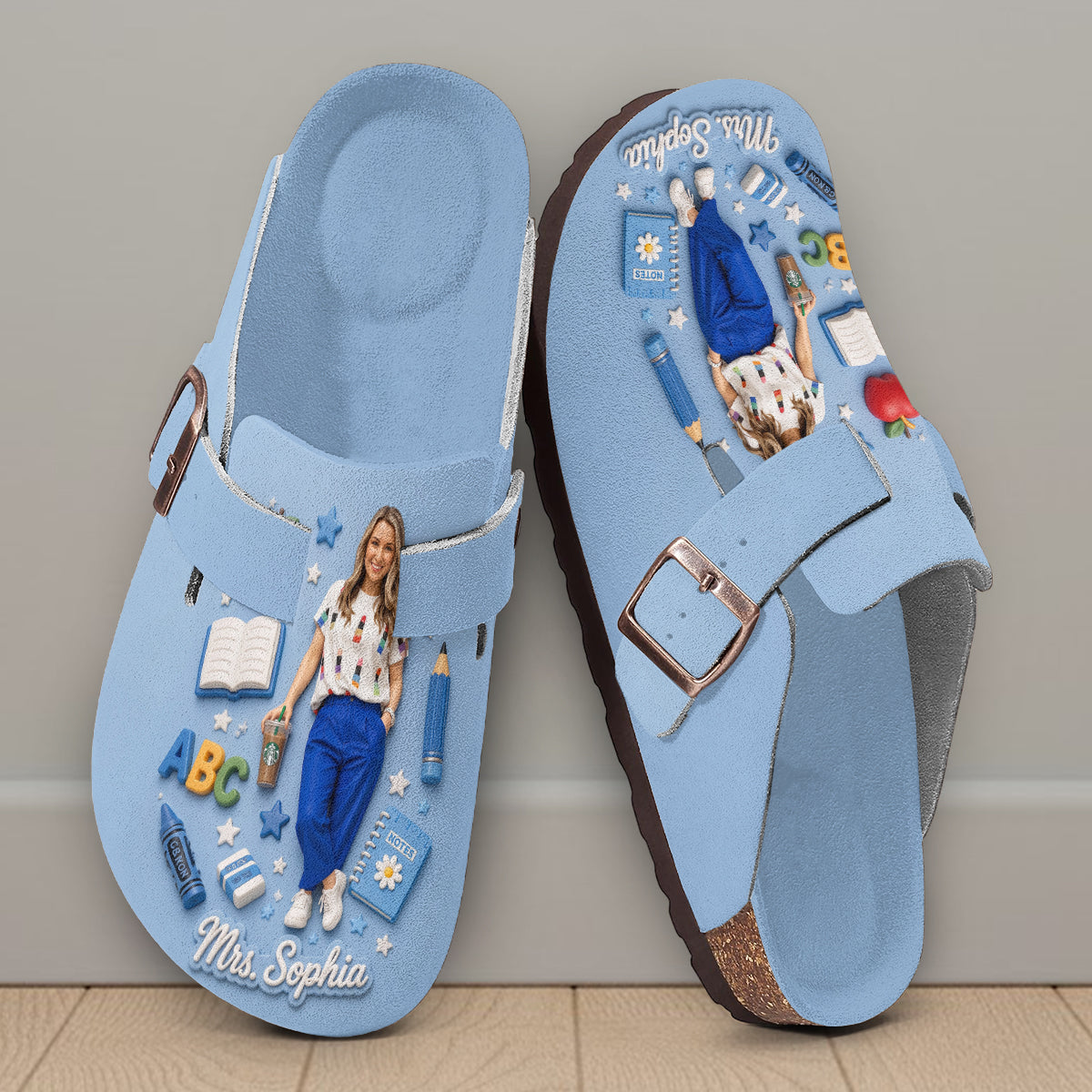 Best Teacher Ever - Personalized Teacher Clogs With Arch Support