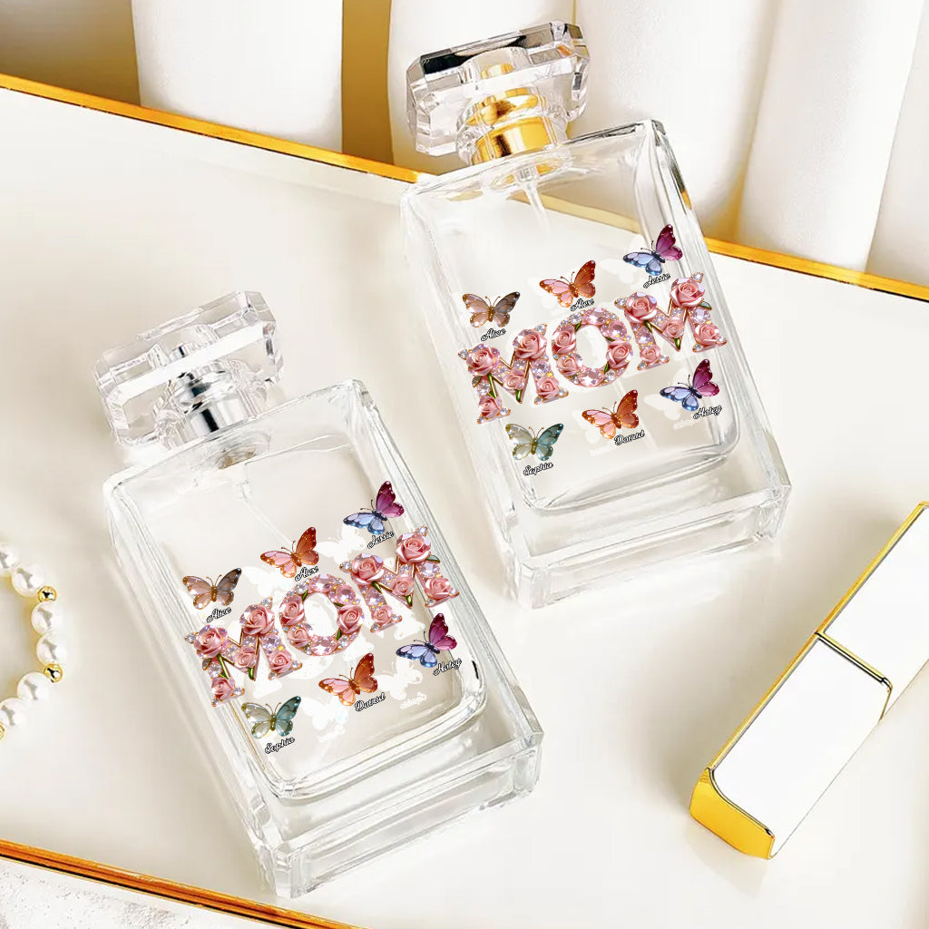 Geschenk für Mama, Oma, Schwester, Tante – Personalisierter, nachfüllbarer Parfümflakon für Mütter