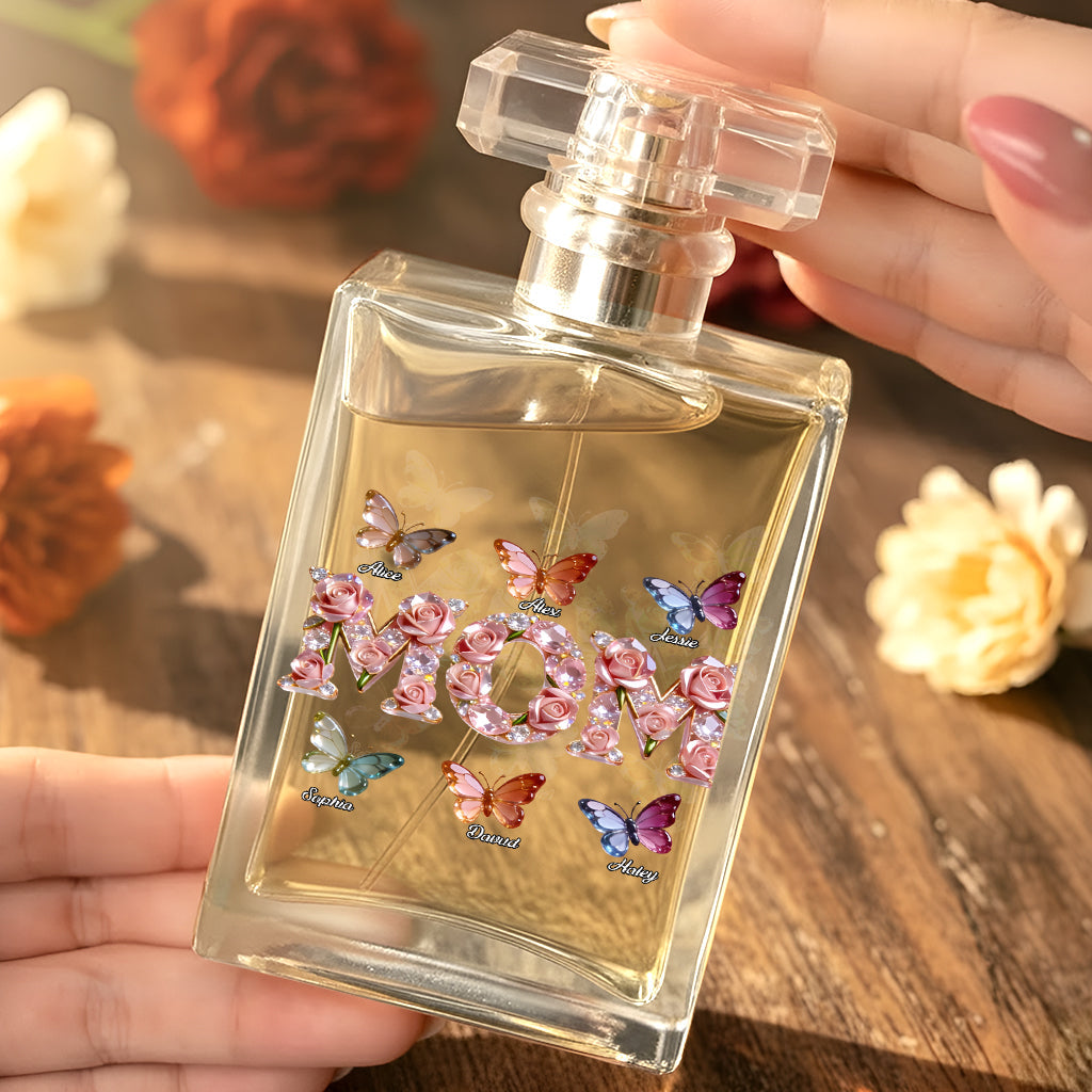 Geschenk für Mama, Oma, Schwester, Tante – Personalisierter, nachfüllbarer Parfümflakon für Mütter
