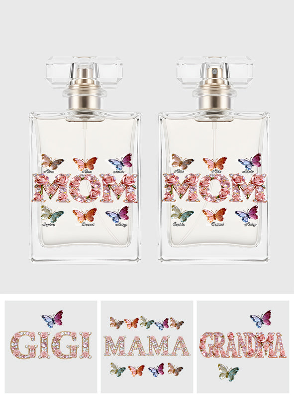 Geschenk für Mama, Oma, Schwester, Tante – Personalisierter, nachfüllbarer Parfümflakon für Mütter