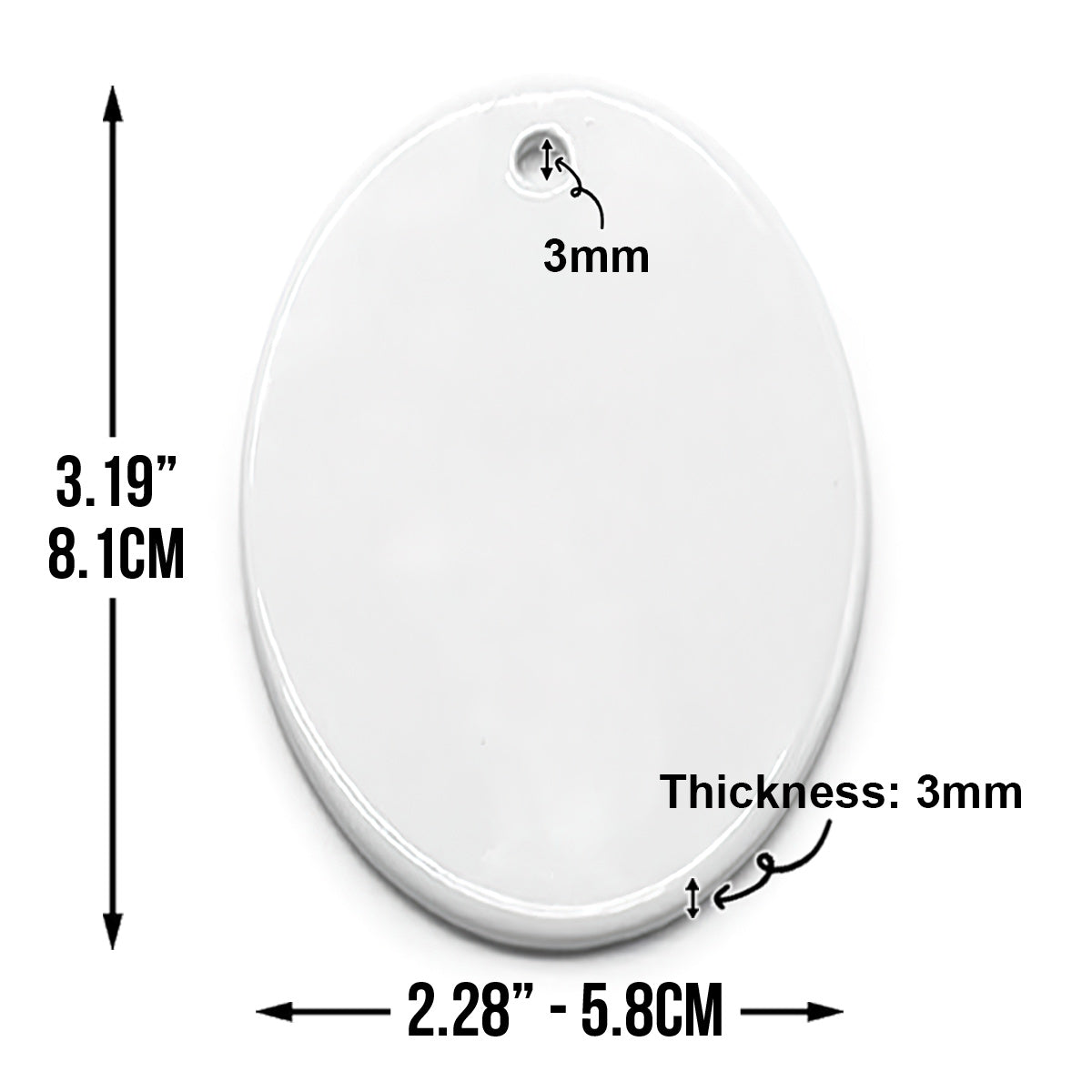 Weihnachtsgeschenk für medizinisches Personal/Ärzte/Krankenschwestern... - Personalisierte ovale Keramikfigur für Krankenschwestern