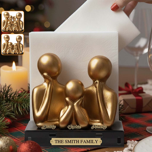 Merry Christmas Gift For Family - Personalized Family Paper Towel Holder