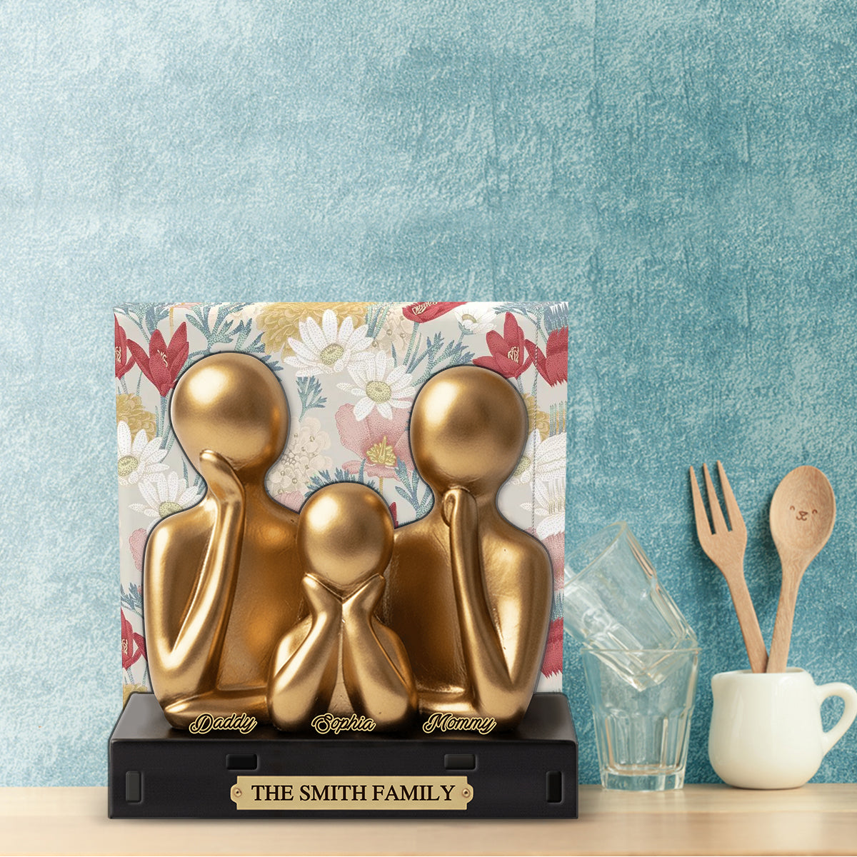 Merry Christmas Gift For Family - Personalized Family Paper Towel Holder