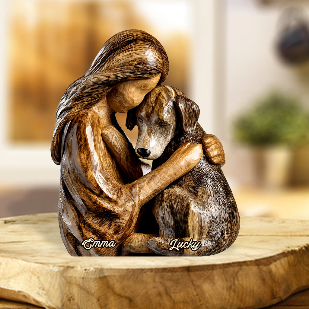 Hundeliebhaber – Personalisierte Acrylplakette in Hundeform