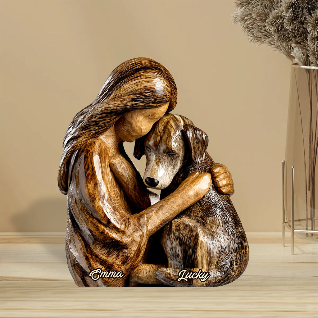 Hundeliebhaber – Personalisierte Acrylplakette in Hundeform