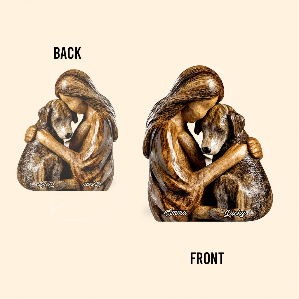 Hundeliebhaber – Personalisierte Acrylplakette in Hundeform