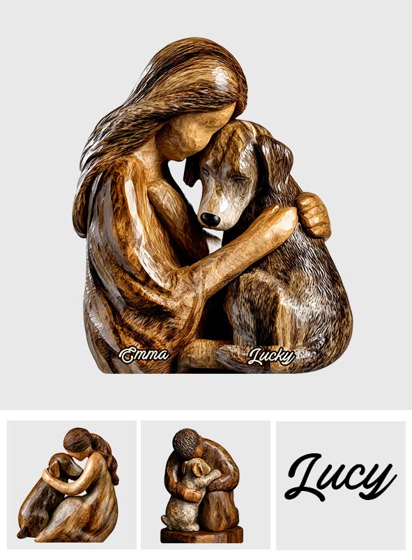 Hundeliebhaber – Personalisierte Acrylplakette in Hundeform