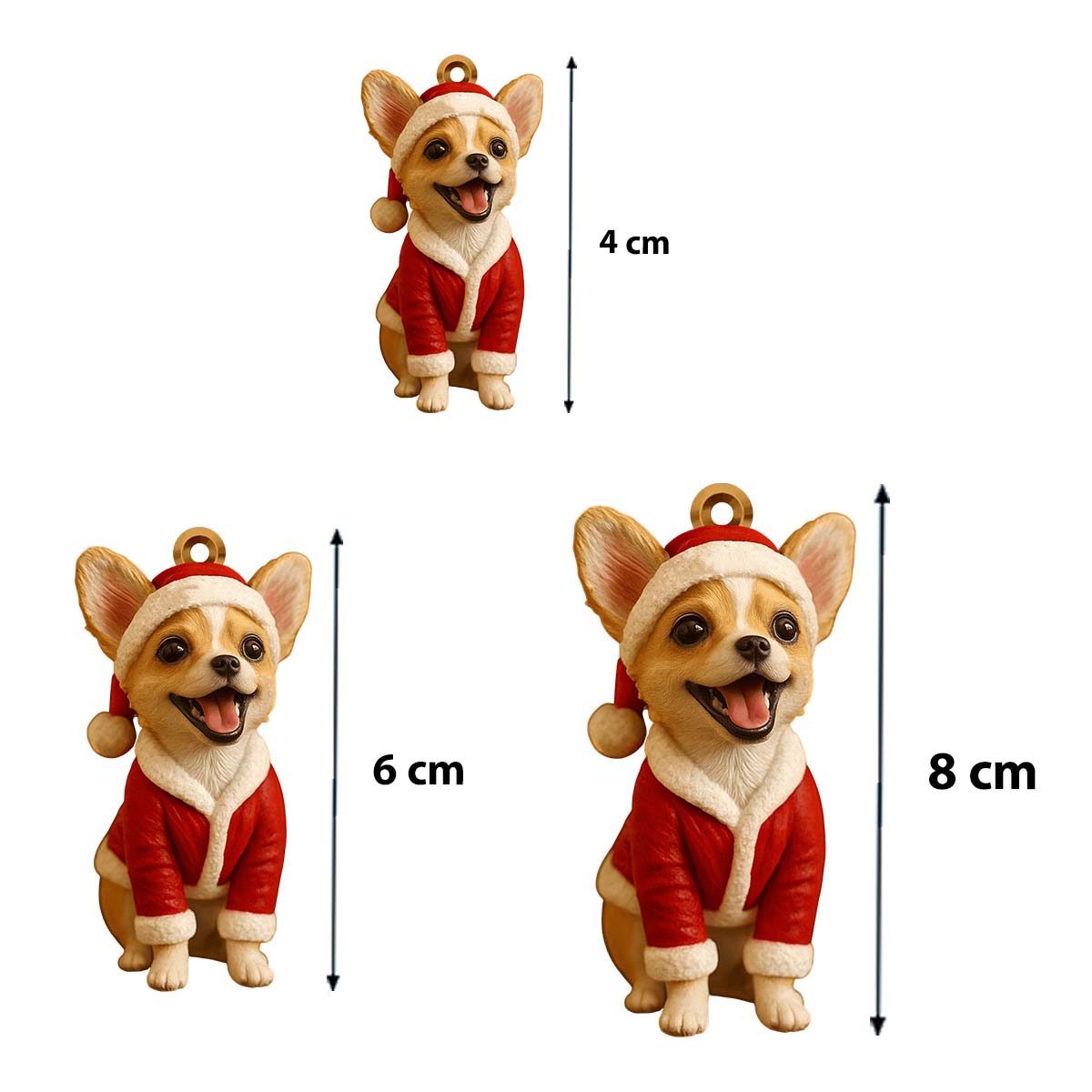 Flauschig und leuchtend – Personalisierte Dackel-Hundefigur, individuell gestaltet als 3D-Minifigur.