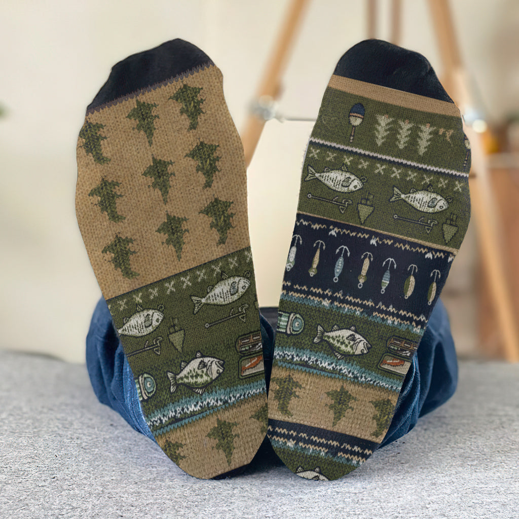 Ich würde lieber angeln – personalisierte Angelsocken
