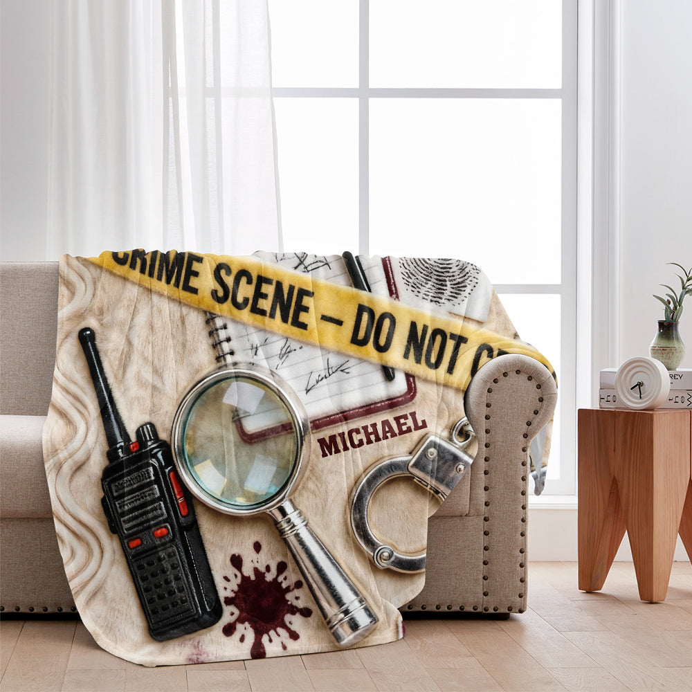 Gifts for True Crime Enthusiasts - Personalized True Crime Blanket