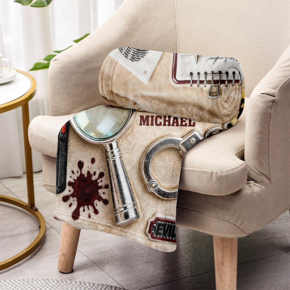 Gifts for True Crime Enthusiasts - Personalized True Crime Blanket