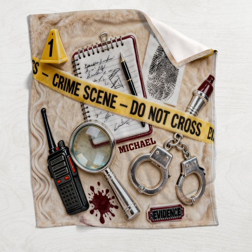 Gifts for True Crime Enthusiasts - Personalized True Crime Blanket
