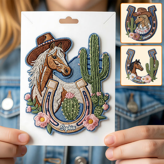 Western Rodeo Style - Personalized Cowgirl Pin