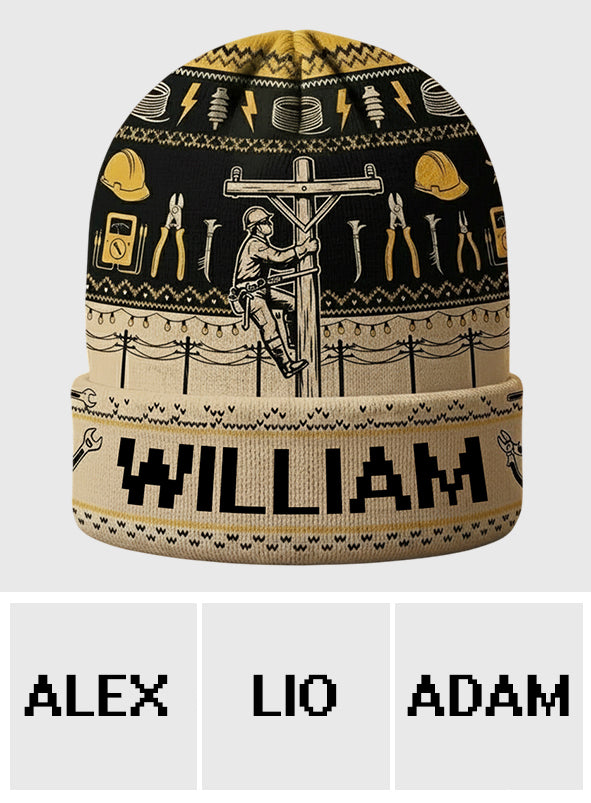 Lineman Life - Personalized Lineman Beanie Hat