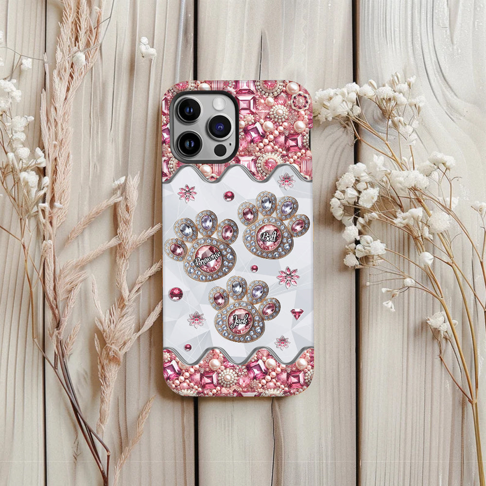 Das Leben ist schöner mit meinen Hunden – Personalisierte Handyhülle mit Hunde-Vollbild