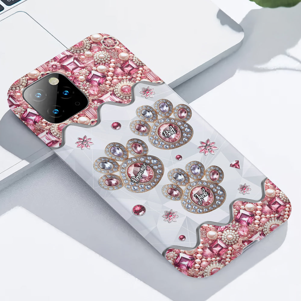 Das Leben ist schöner mit meinen Hunden – Personalisierte Handyhülle mit Hunde-Vollbild