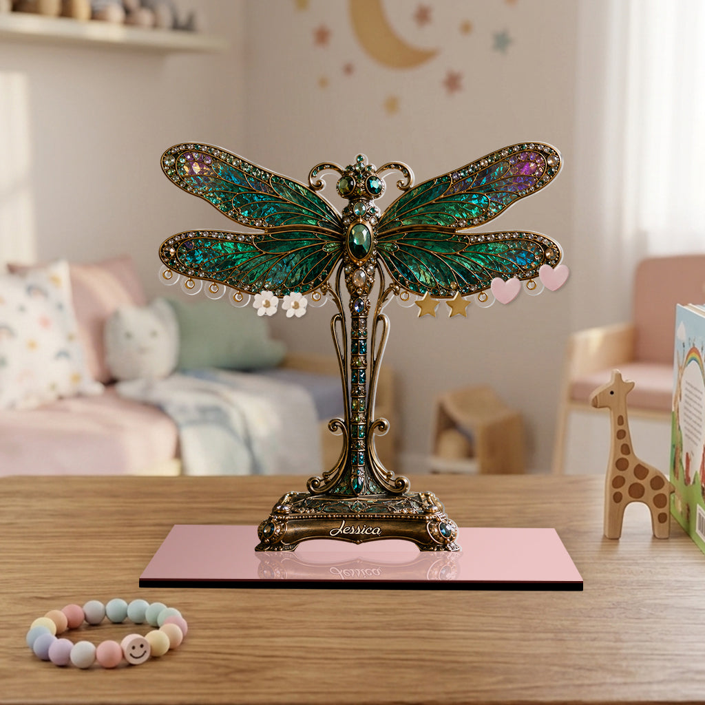 Stunning Dragonfly - Personalized Dragonfly Jewelry Holder