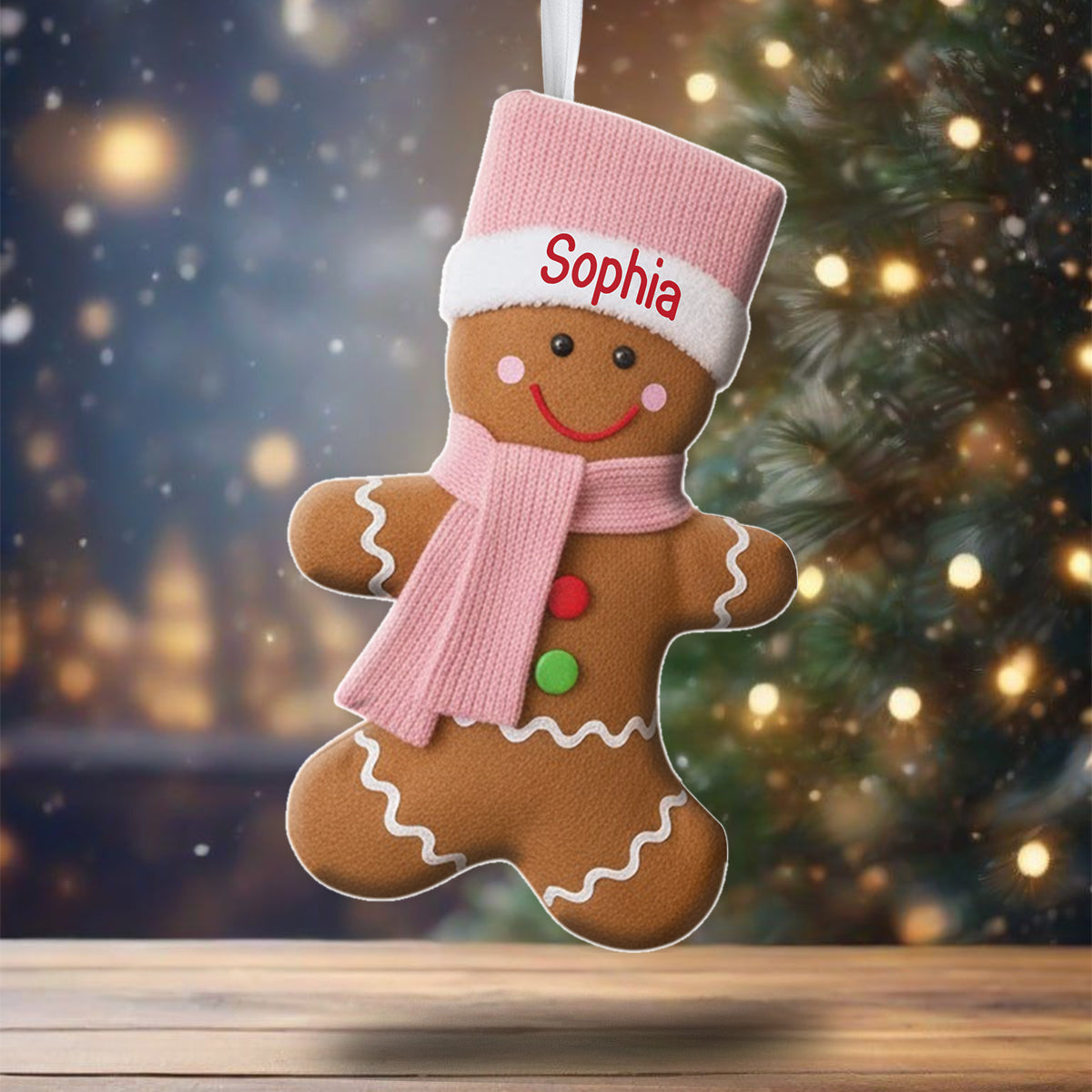 Frohe Weihnachten – Personalisierter Weihnachtsstrumpf in Familienform