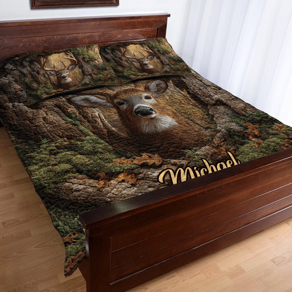 Love Hunting - Personalized Hunting Quilt Set