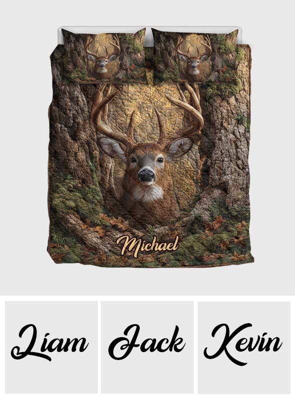 Love Hunting - Personalized Hunting Quilt Set