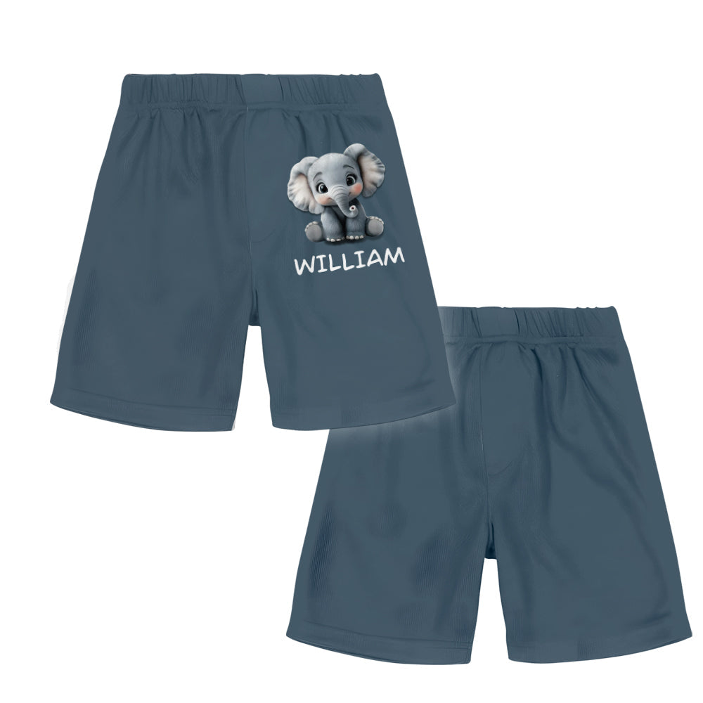 Niedliches Baby-Elefanten-Kleidungsset für Kinder – personalisiertes Elefanten-T-Shirt und Shorts